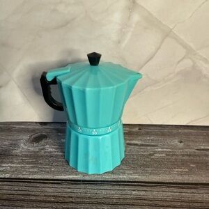 Turquoise kitchen timer expresso maker